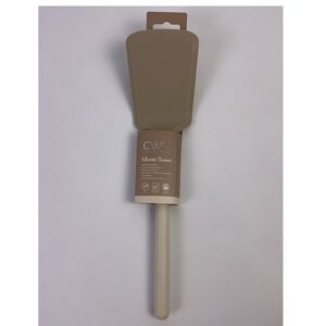 CWC Cook With Color Silicone Turner Tan Heat Resistant Kitchen Utensil New‎
